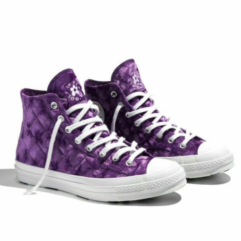 GOLF LE FLEUR X CHUCK 70 HI 'QUILTED VELVET TILLANDSIA PURPLE'